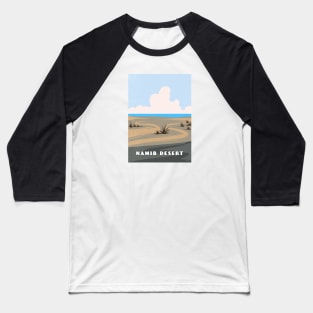 Namib desert. Namibia, South Africa, Angola. Retro travel poster Baseball T-Shirt